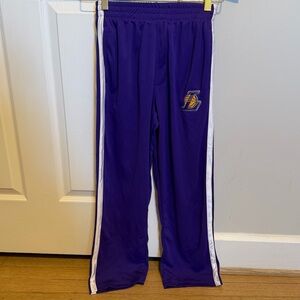 NBA Kids Purple Joggers with White Stripes